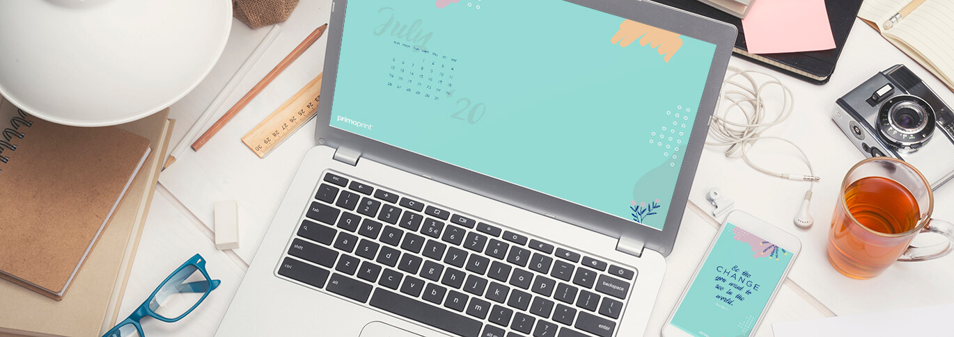 A laptop workspace